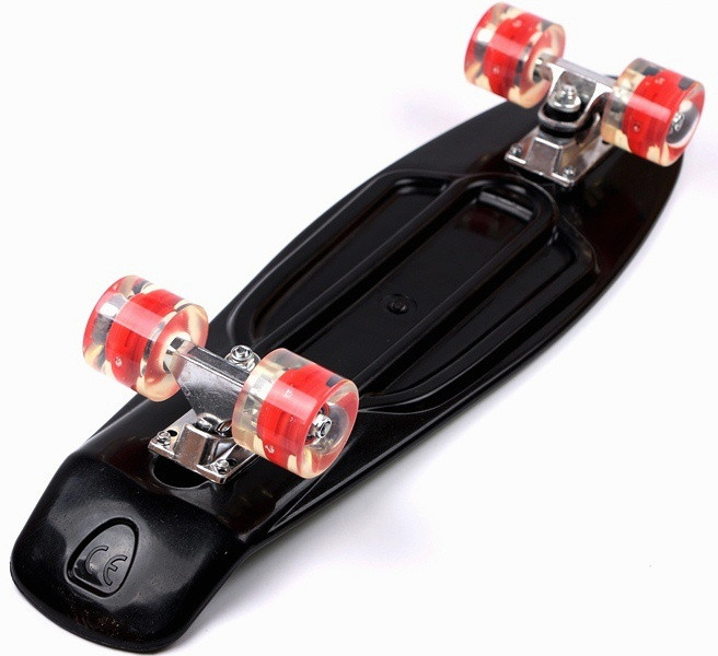 

Скейтборд "Penny Board Black", усиленный пластик, прочная алюминиевая подвеска