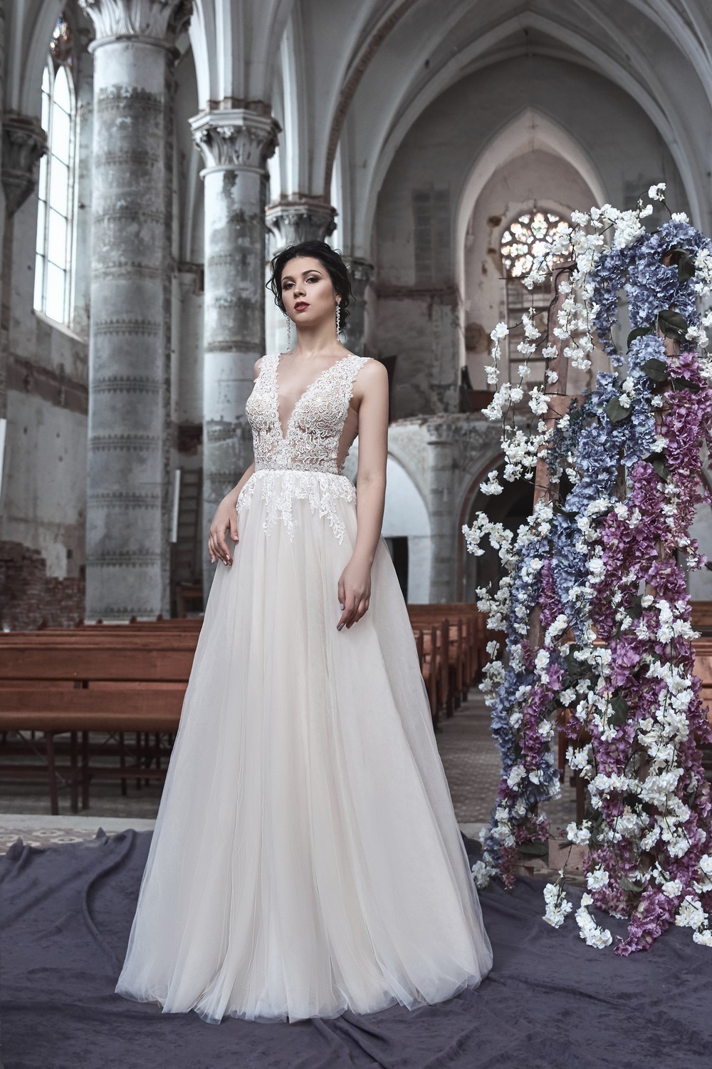 

Свадебное платье Теамо Размер 36 Цвет молочный ALR20133