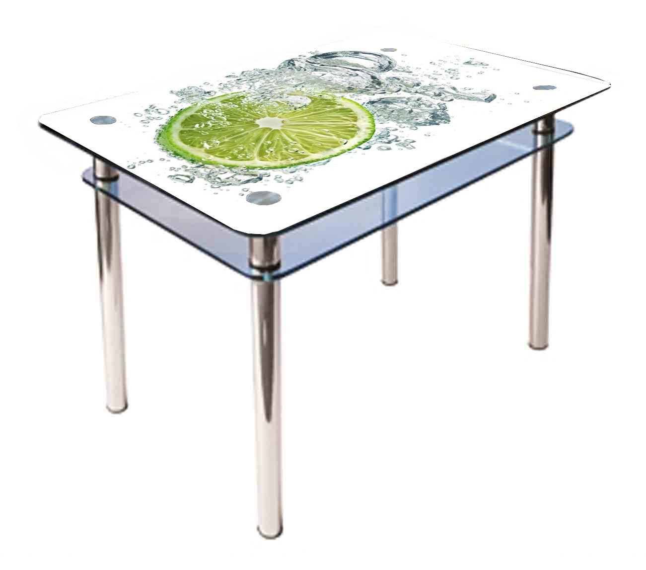 

Обеденный стеклянный стол Glass Antonik КС-1 белый с фотопечатью №76 (1100х700х750 мм)