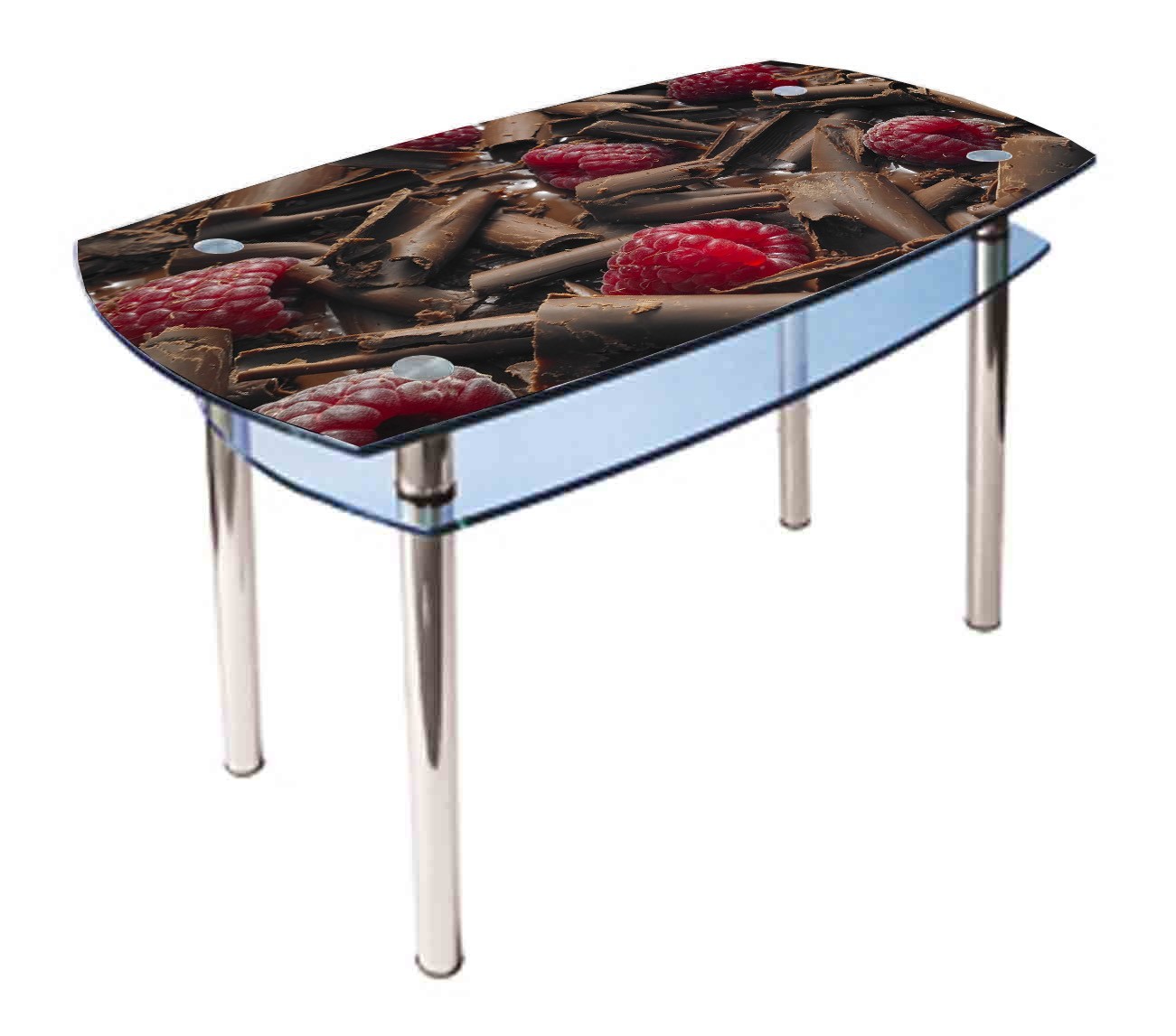 

Обеденный стеклянный стол Glass Antonik КС-2 коричневый с фотопечатью №190 (1000х600х750 мм)