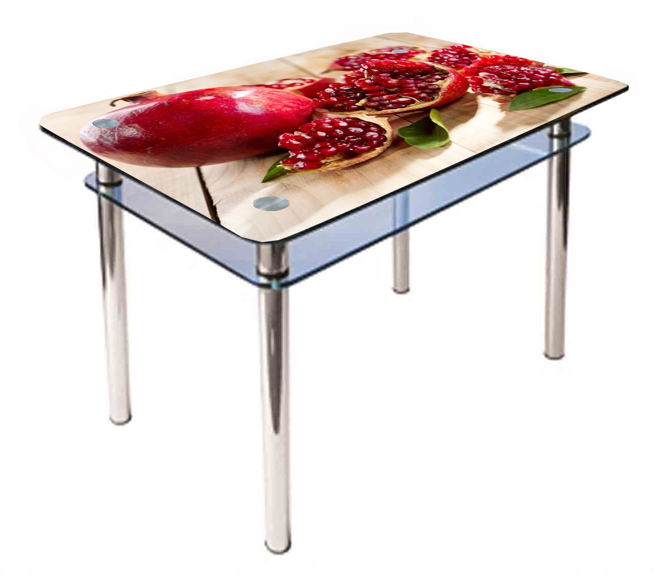 

Обеденный стеклянный стол Glass Antonik КС-1 красный с фотопечатью №209 (900х600х750 мм)