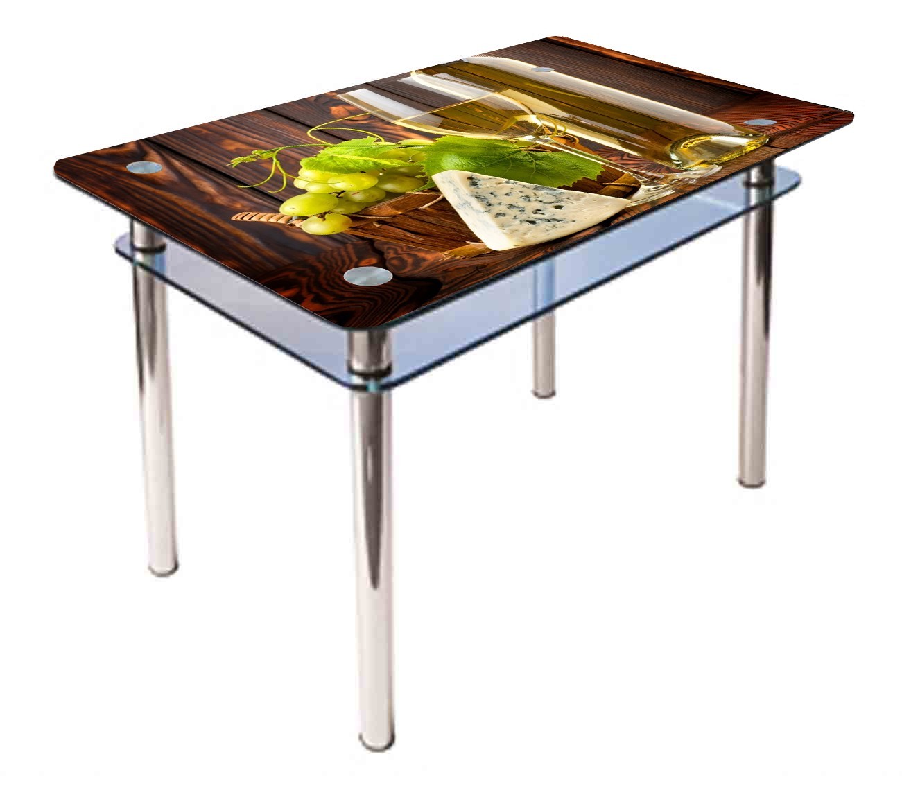 

Обеденный стеклянный стол Glass Antonik КС-1 коричневый с фотопечатью №311 (1200х800х750 мм)