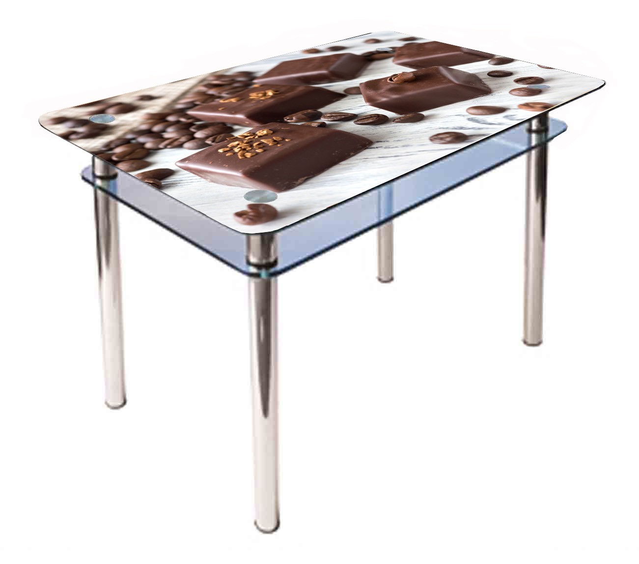 

Обеденный стеклянный стол Glass Antonik КС-1 коричневый с фотопечатью №294 (1100х700х750 мм)