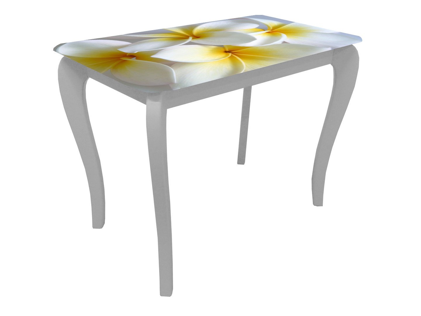 

Обеденный стеклянный стол Glass Antonik "Класик" белый с фотопечатью №343 (1200х700х750 мм)