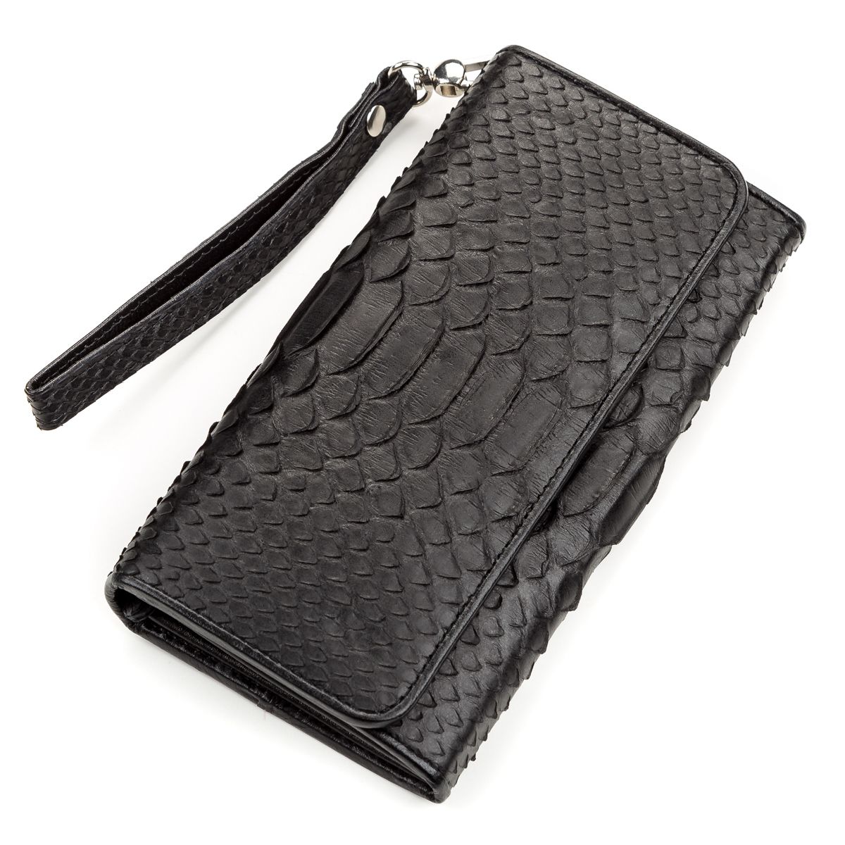 

Кошелек женский SNAKE LEATHER 18185 из натуральной кожи питона Черный