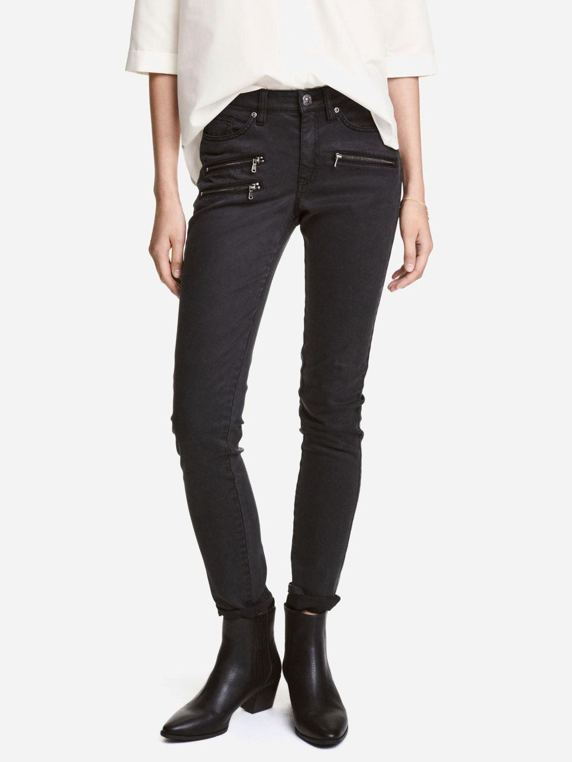 

Джинсы H&M XAZ149194AYCE  Светло-черные, Джинсы H&M XAZ149194AYCE 34 Светло-черные