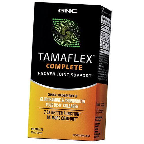 

Хондропротектор для суставов и связок, TamaFlex Complete Proven Joint Support, GNC 120каплет (03120014)