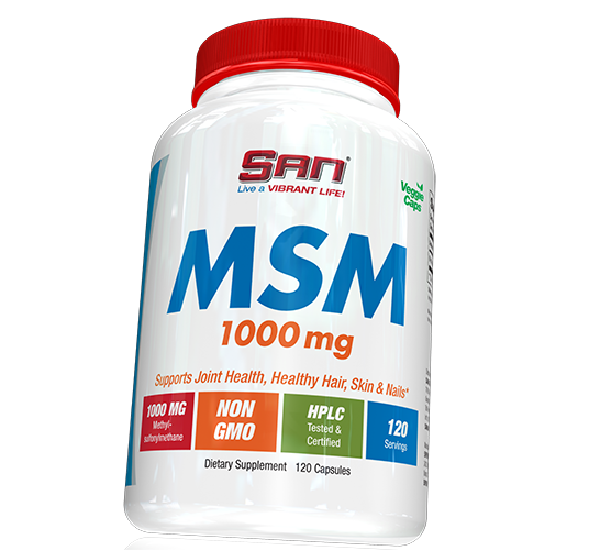 

МСМ, Метилсульфонилметан, MSM 1000, San 120капс (03091002)
