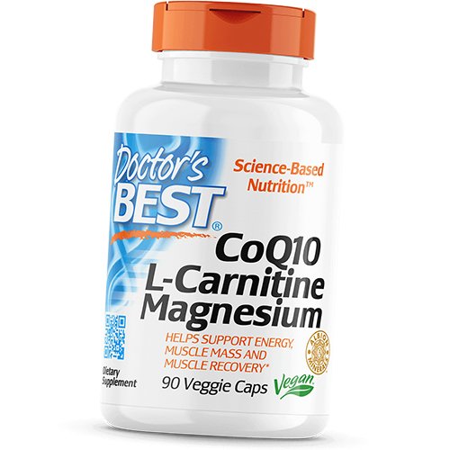 

Коэнзим Q10, L-карнитин и Магний, CoQ10 L-Carnitine Magnesium, Doctor's Best 90вегкапс (70327024)