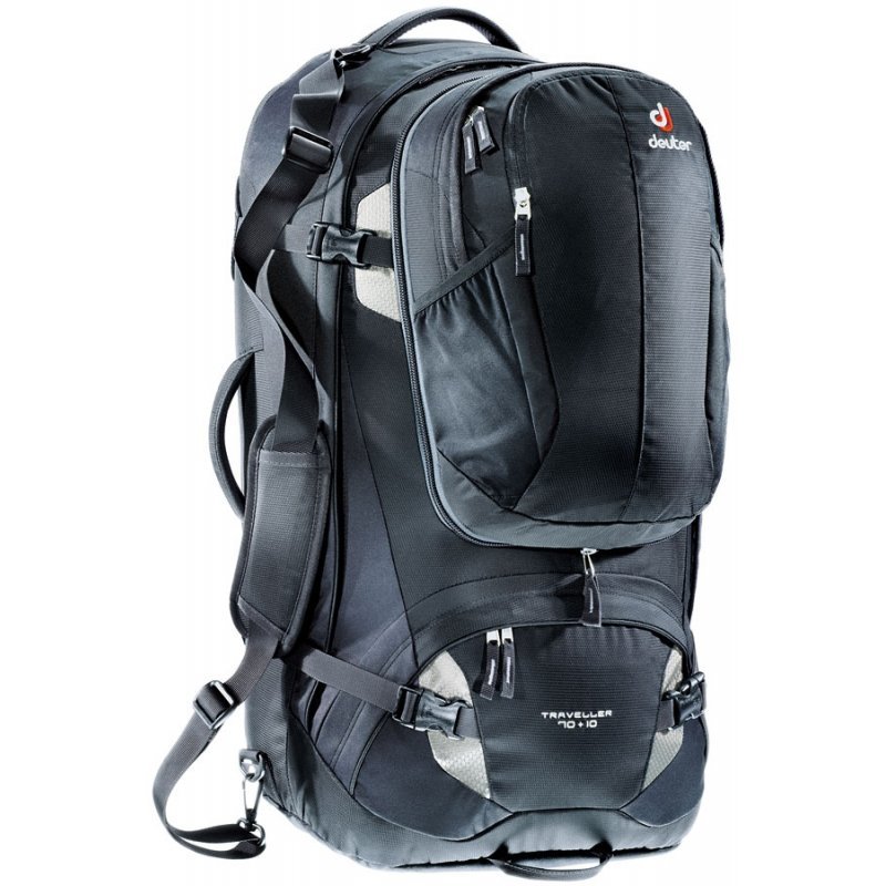 

Рюкзак Deuter Traveller 70 + 10 цвет 7400 black-silver / Размер 80л (3510115 7400)