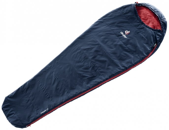 

Спальник Deuter Dreamlite цвет 3524 navy-cranberry левый / Размер M, 195см (3703019 3524 1)