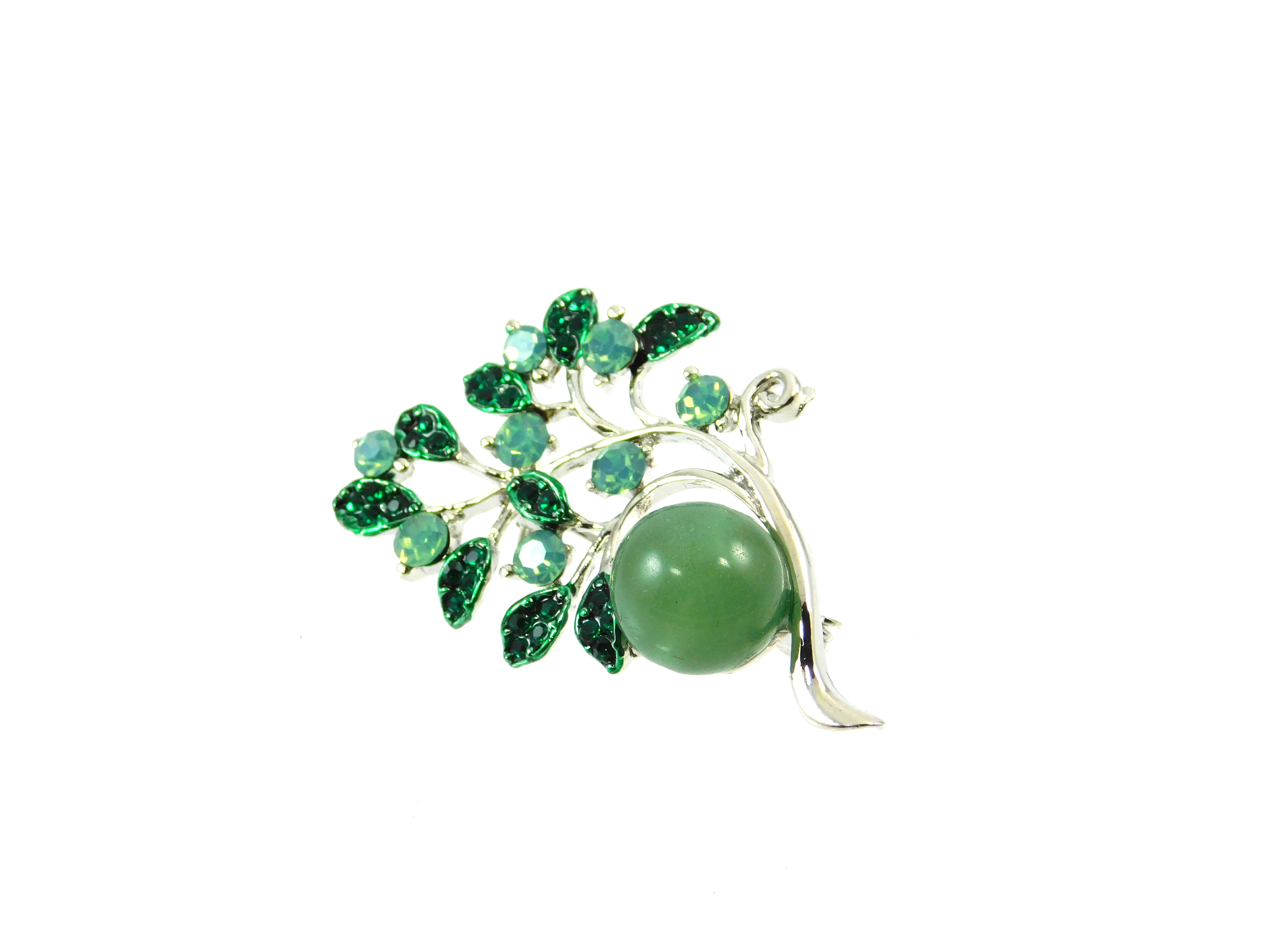 

Брошка Нефрит мірта 50*30 мм. 1Дизайн-Студія "FF" 1.02.22.493.10.F