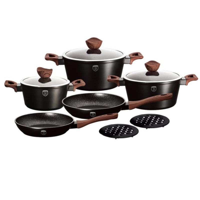 

Комплект посуду (ВН-1534N) Berlinger Haus Ebony Rosewood Collection 10 пр.