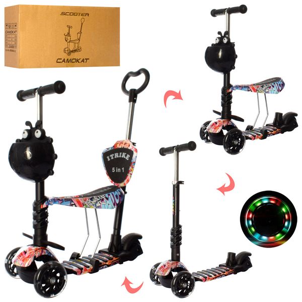 

Самокат-беговел 5 в 1 JR 3-058-I-WP3 Голубой