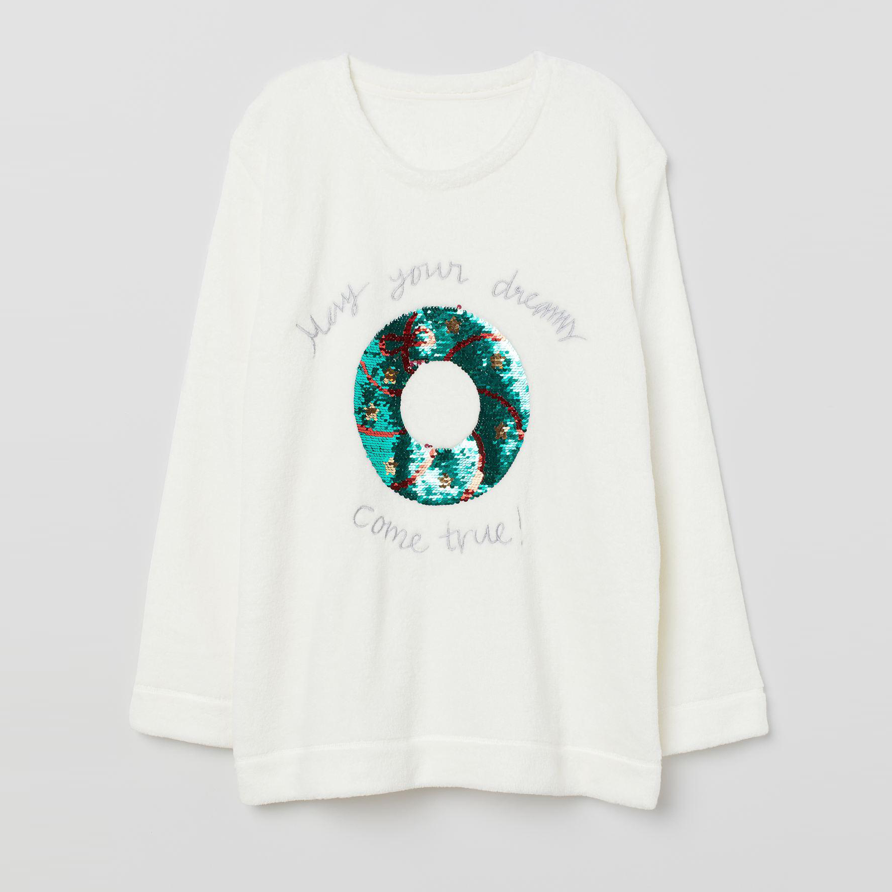 

Свитшот для сна H&M XAZ233703MVDM M Белый