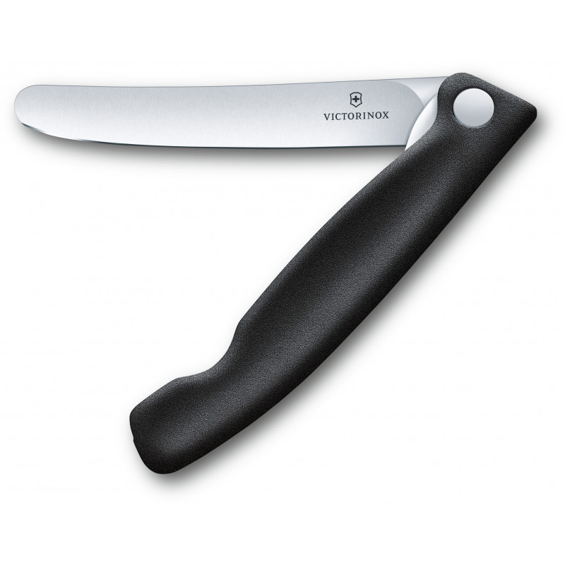 

Кухонный нож Victorinox SwissClassic Foldable Paring 11см закругл.нос, с черн. ручкой (блистер)