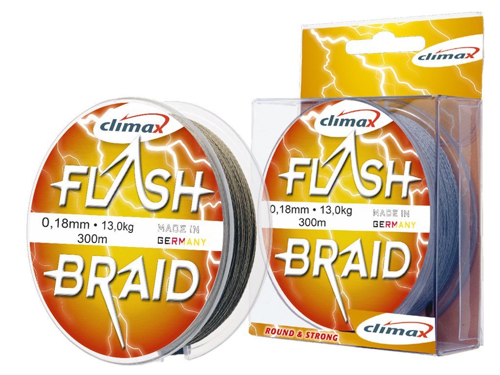 

Шнур CLIMAX FLASH BRAID Green 100 m 0.40 35,00kg, зеленый (шт.) (100406)