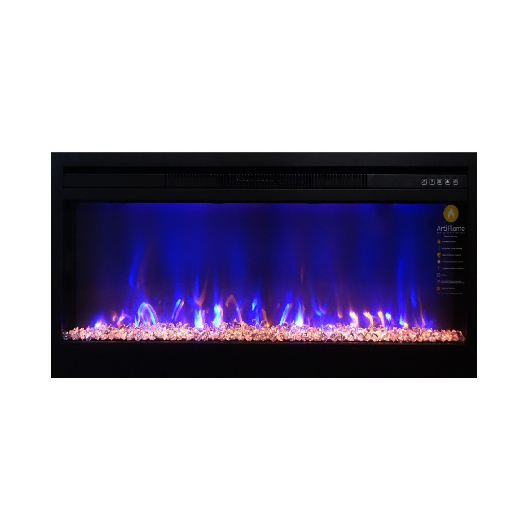 

Современный электрокамин ArtiFlame AF36 эффект живого пламени 7 цветов с регулировкой обогрева