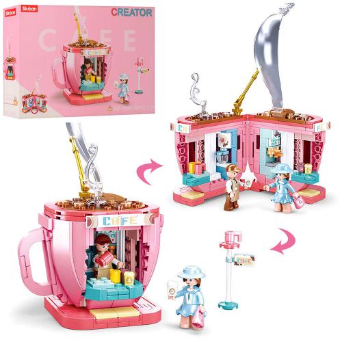 

Конструктор SLUBAN кофейня, фигурки, 268 деталей(M38-B0918)