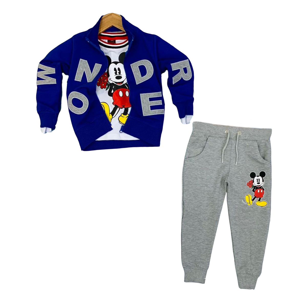 

Костюм (кофта, штаны, реглан) Mickey Mouse (Микки Маус) 122/128 см Разноцвет TRW21220652