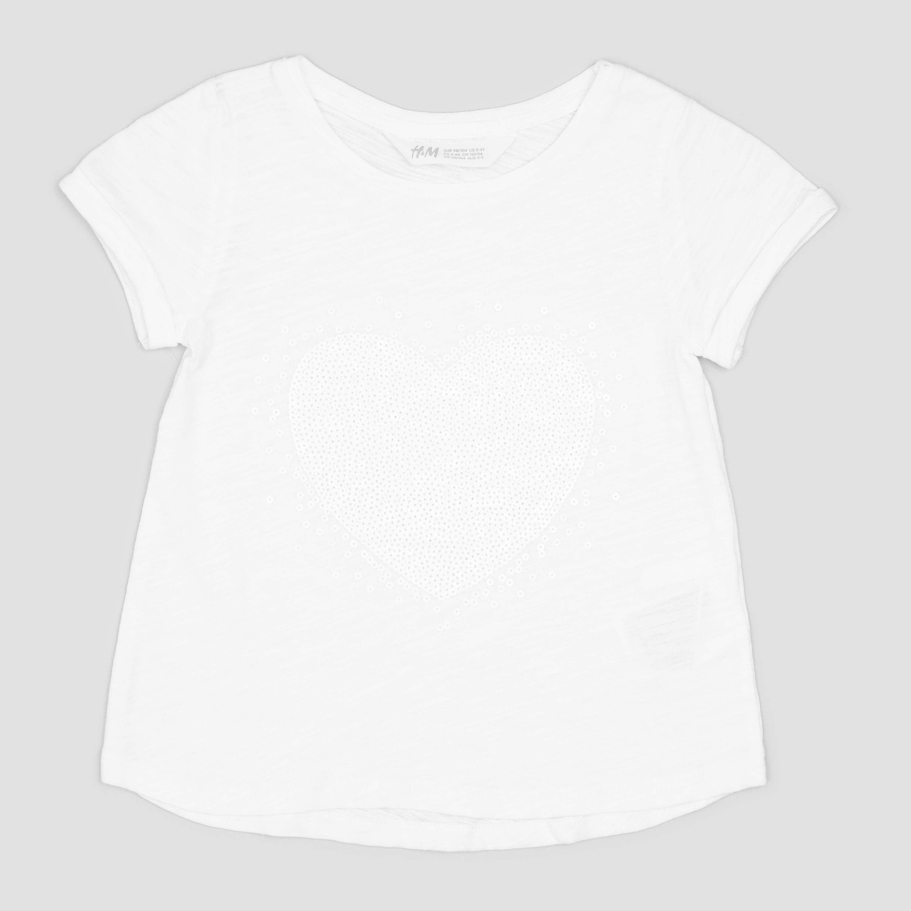 

Футболка H&M 5hm01120347 92 см Белая
