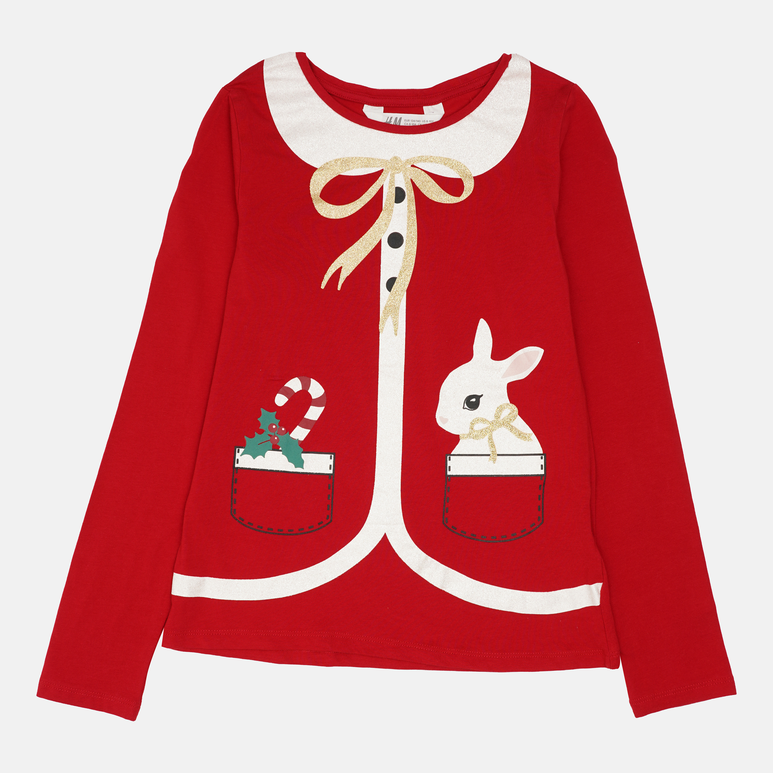 

Футболка с длинными рукавами H&M 4983766 134-140 см Красная (hm2000000230306)