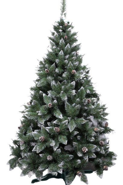 

Ель искусственная 2,5 м Рождественская HAPPY HOLIDAYS Елка искусственная с шишками и золотой калиной (ЕР-ШКЗ-250)