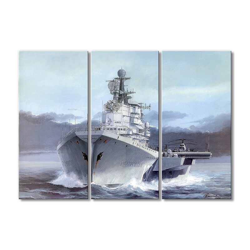 

Модульная картина Artel «Корабль Новоросийск» 3 модуля 60x90 см