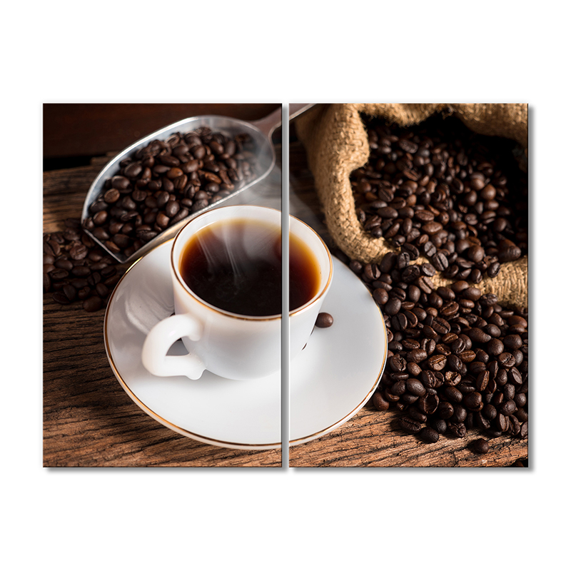 

Модульная картина Artel «Кофе в зернах чашка кофе» 2 модуля 60x90 см