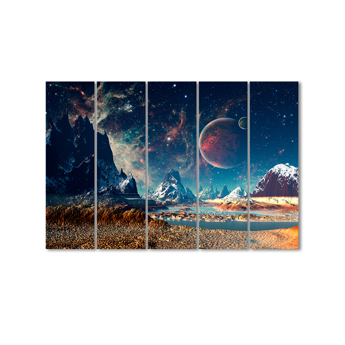 

Модульная картина Artel «Космос» 5 модулей 70x105 см