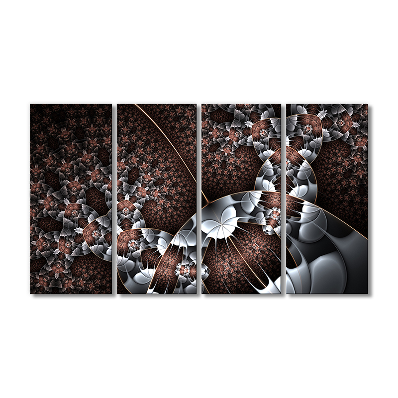 

Модульная картина Artel «Коричневый тканевый рисунок» 4 модуля 120x180 см