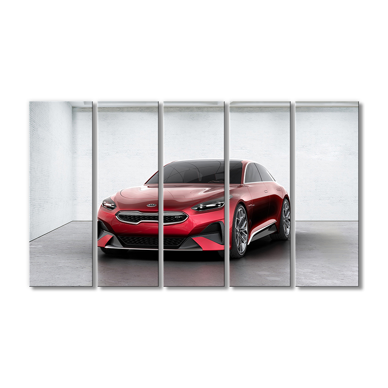 

Модульная картина Artel «КИА Моторс красная» 5 модулей 70x105 см