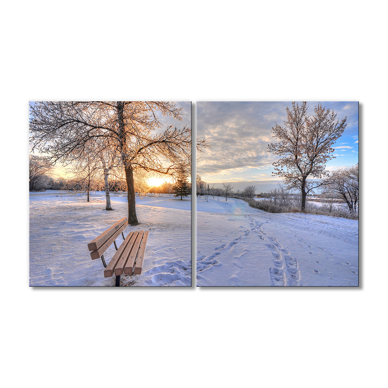 

Модульная картина Artel «Зимний холм и солнце» 2 модуля 60x90 см