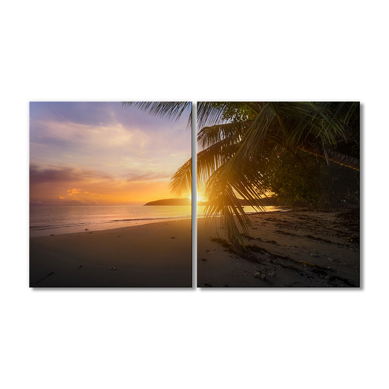 

Модульная картина Artel «Закатный пляж на горизонте» 2 модуля 60x90 см