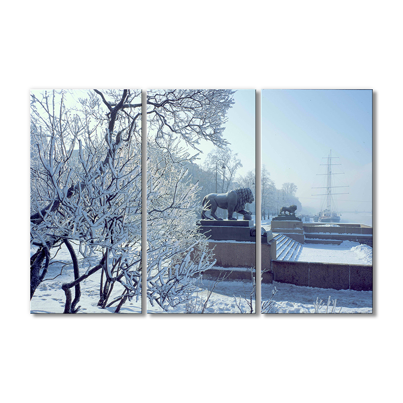 

Модульная картина Artel «Заснеженный парк у реки» 3 модуля 50x75 см