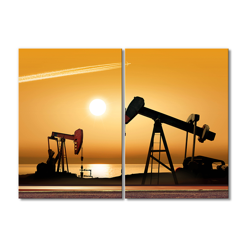 

Модульная картина Artel «Добыча нефти на закате» 2 модуля 60x90 см