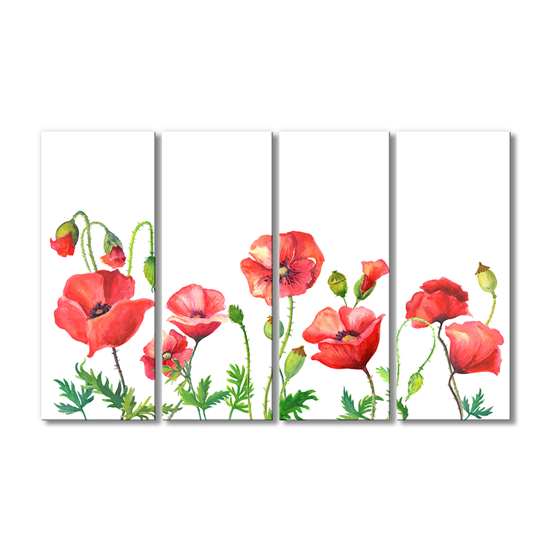 

Модульная картина Artel «Маки» 4 модуля 60x90 см