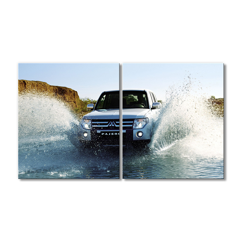 

Модульная картина Artel «Мицубиси Паджеро серебристый» 2 модуля 70x105 см