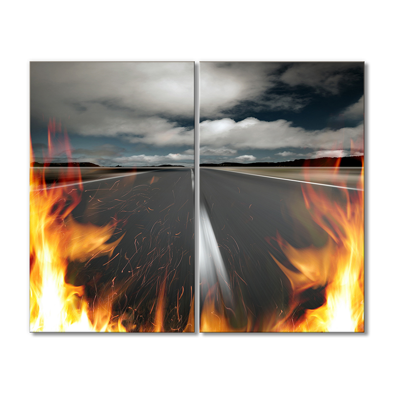 

Модульная картина Artel «Огненная дорога» 2 модуля 90x135 см