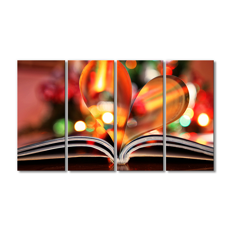 

Модульная картина Artel «Книга Прекрасные сердечки» 4 модуля 90x135 см