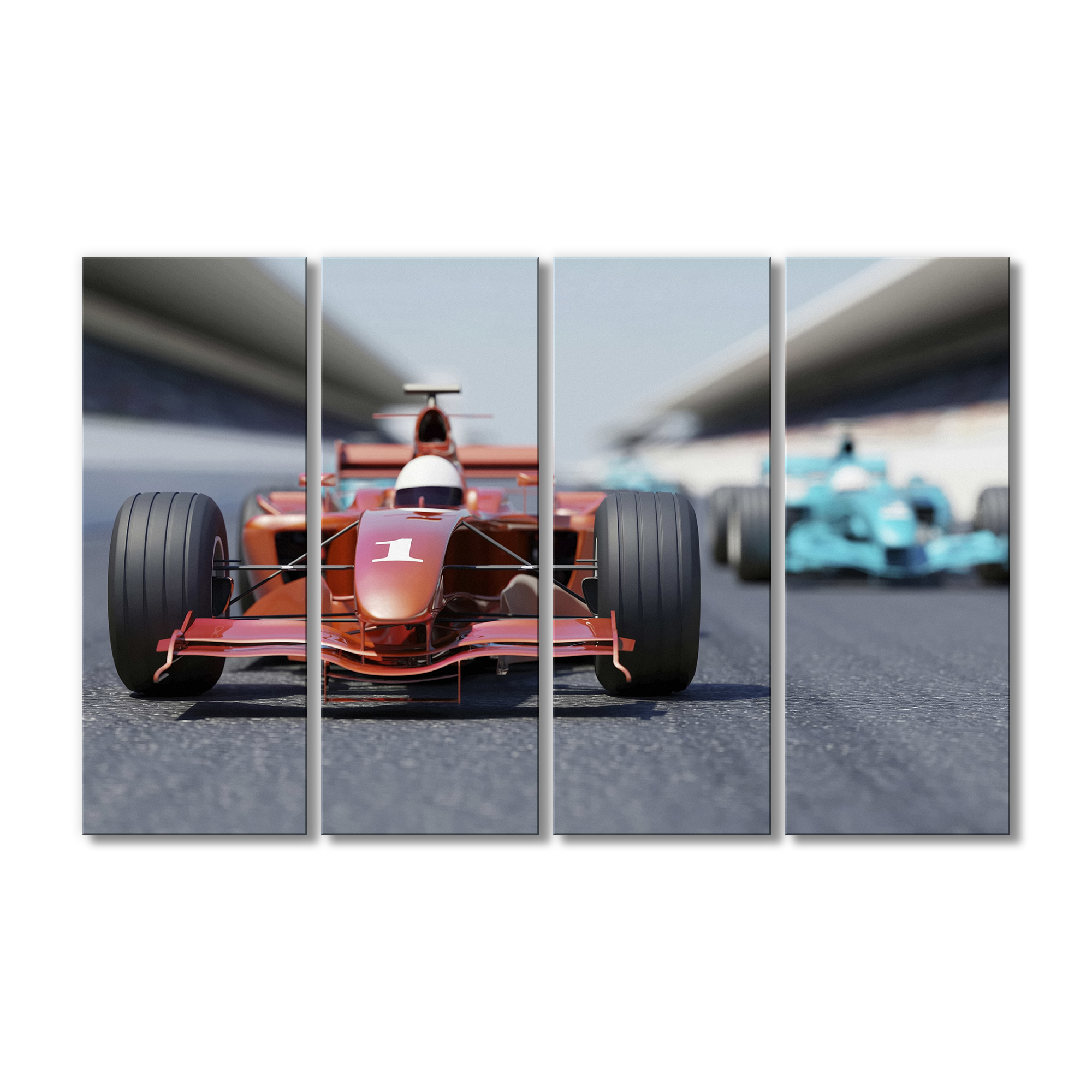 

Модульная картина Artel «Красный болид Formula-1» 4 модуля 90x135 см
