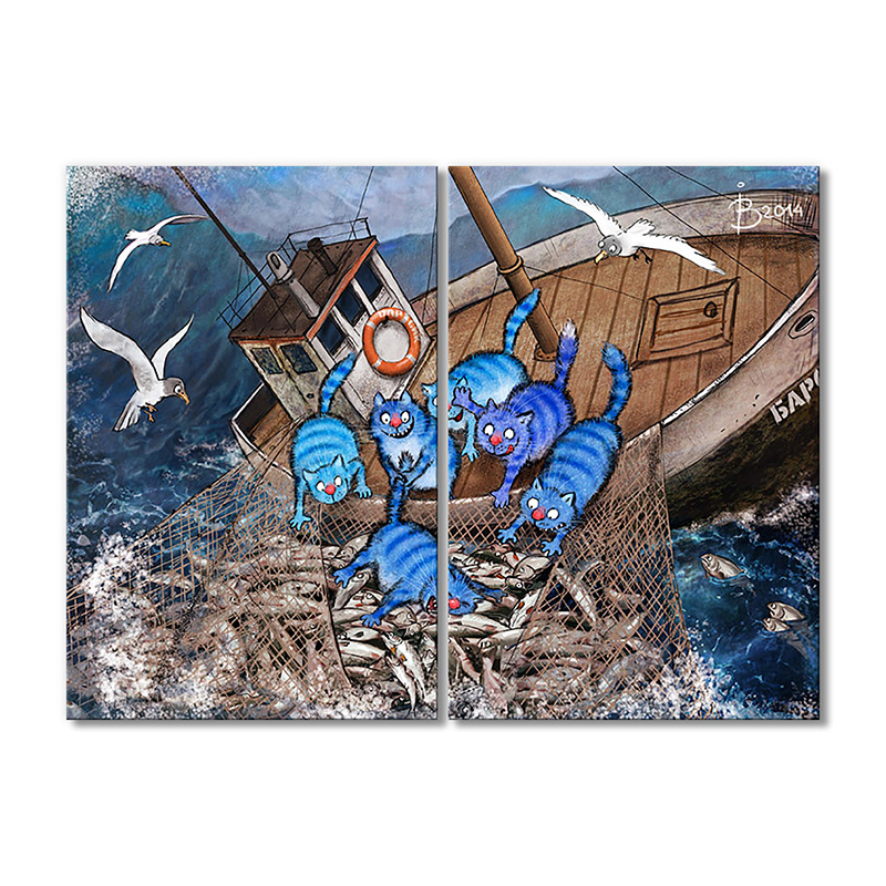 

Модульная картина Artel «Клевый улов» 2 модуля 120x180 см