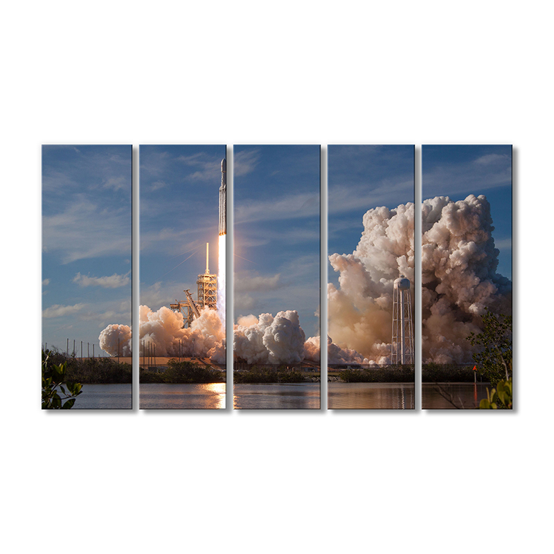 

Модульная картина Artel «НАСА запуск ракеты» 5 модулей 120x180 см
