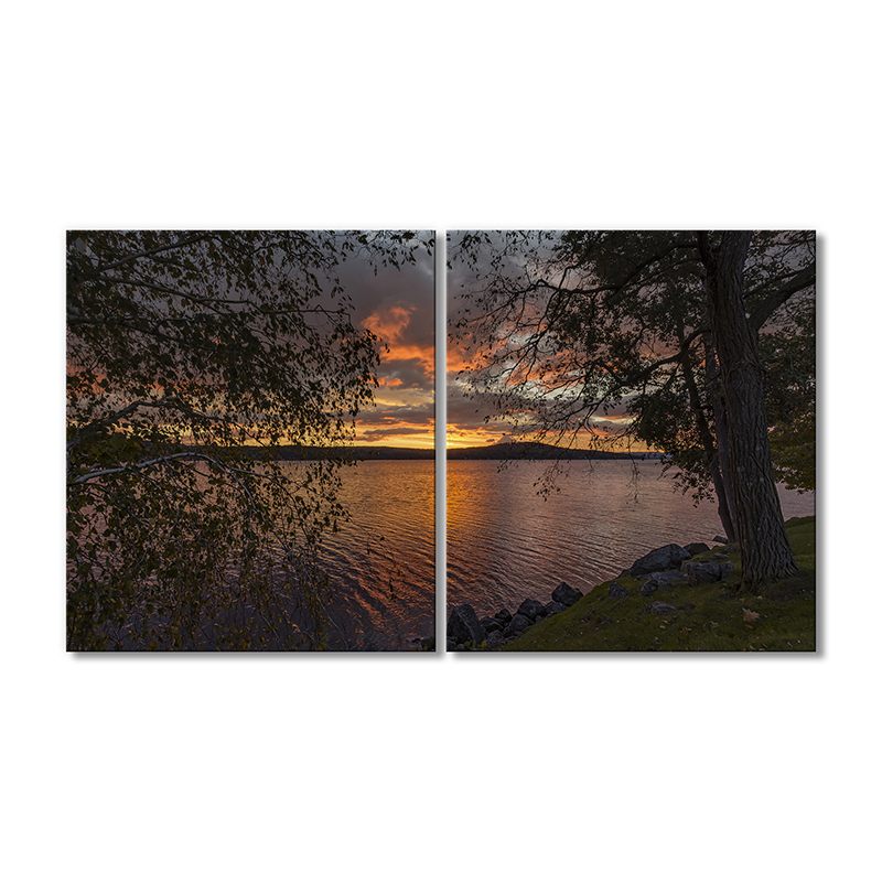 

Модульная картина Artel «Небо закат река залив Мередит» 2 модуля 70x105 см