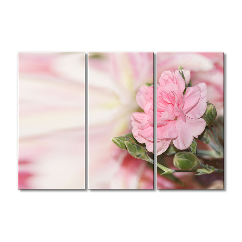 

Модульная картина Artel «Нежный розовый цветочек с бутончиками» 3 модуля 90x135 см