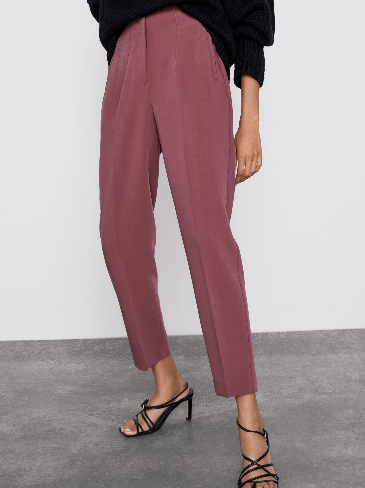 

Брюки Zara XAZ244105QUTY  Бледно-розовые, Брюки Zara XAZ244105QUTY M Бледно-розовые