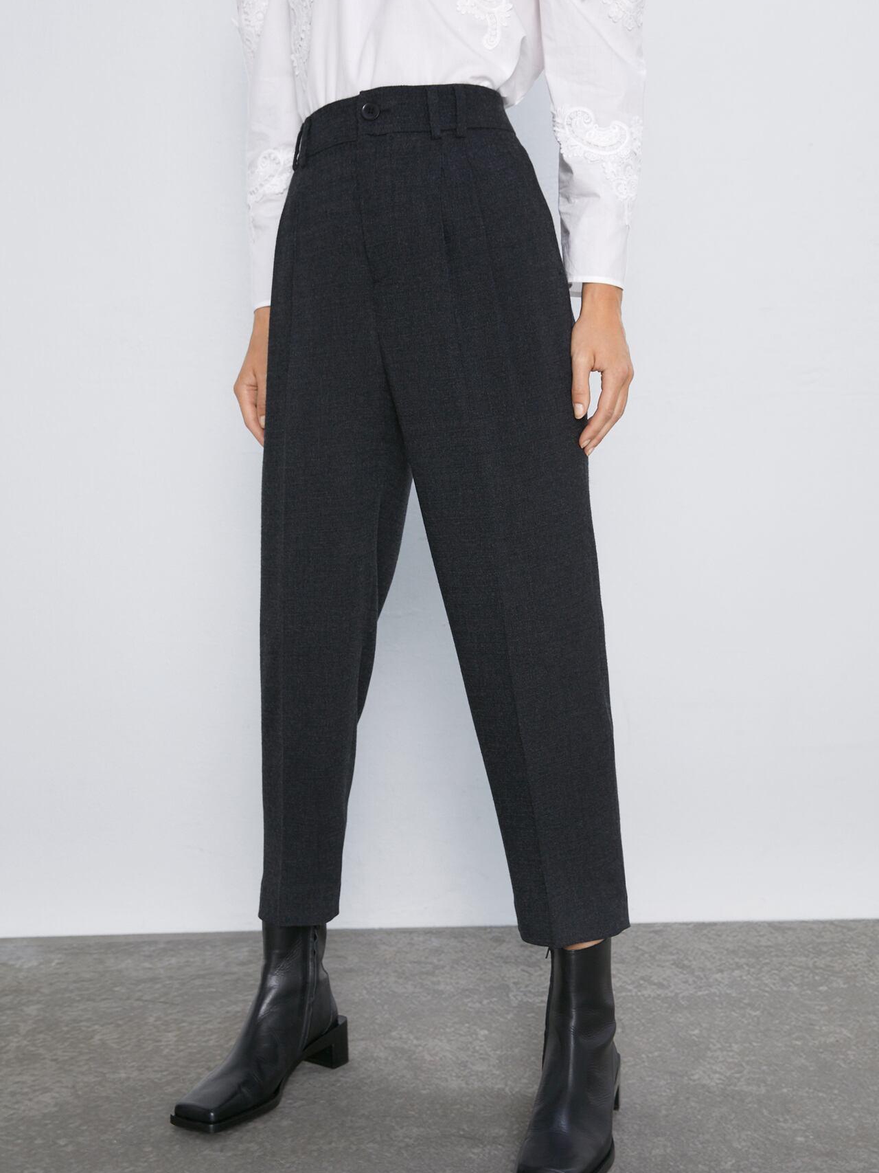 

Брюки Zara XAZ244245ULJC XS Темно-серые