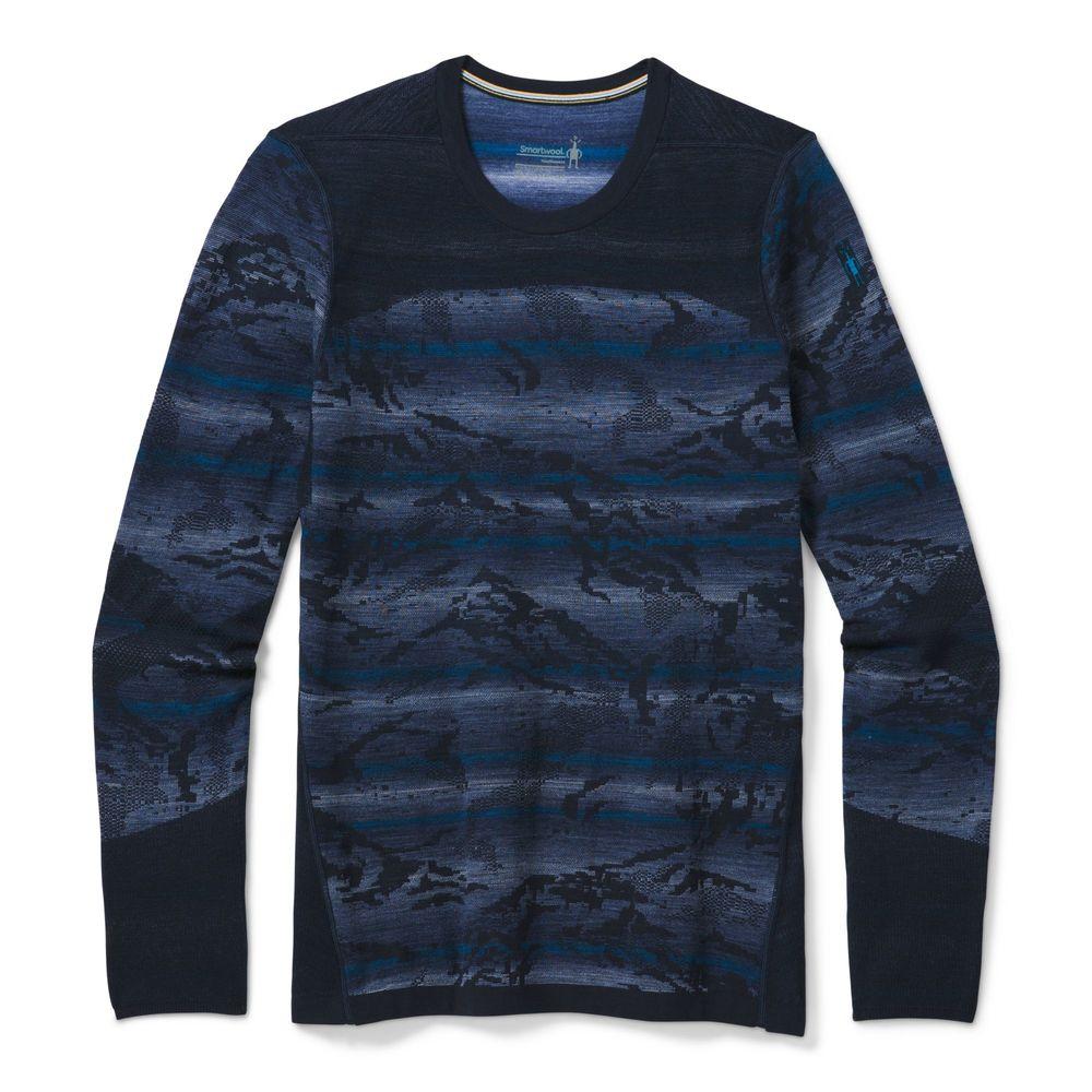 

Термофутболка мужская Smartwool Men's Intraknit Merino 200 Pattern Crew, Deep Navy/Mountain Stripe,  (SW 16407.F26, Термофутболка мужская Smartwool Men's Intraknit Merino 200 Pattern Crew, Deep Navy/Mountain Stripe, M (SW 16407.F26-M)