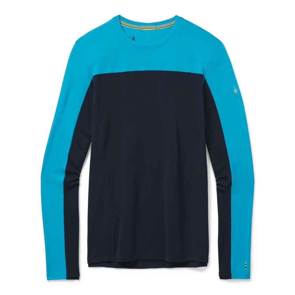 

Термофутболка мужская SmartwooMen's Merino Sport 250 Long Sleeve Crew, Sea Blue/Deep Navy,  (SW 19023.E82, Термофутболка мужская SmartwooMen's Merino Sport 250 Long Sleeve Crew, Sea Blue/Deep Navy, M (SW 19023.E82-M)