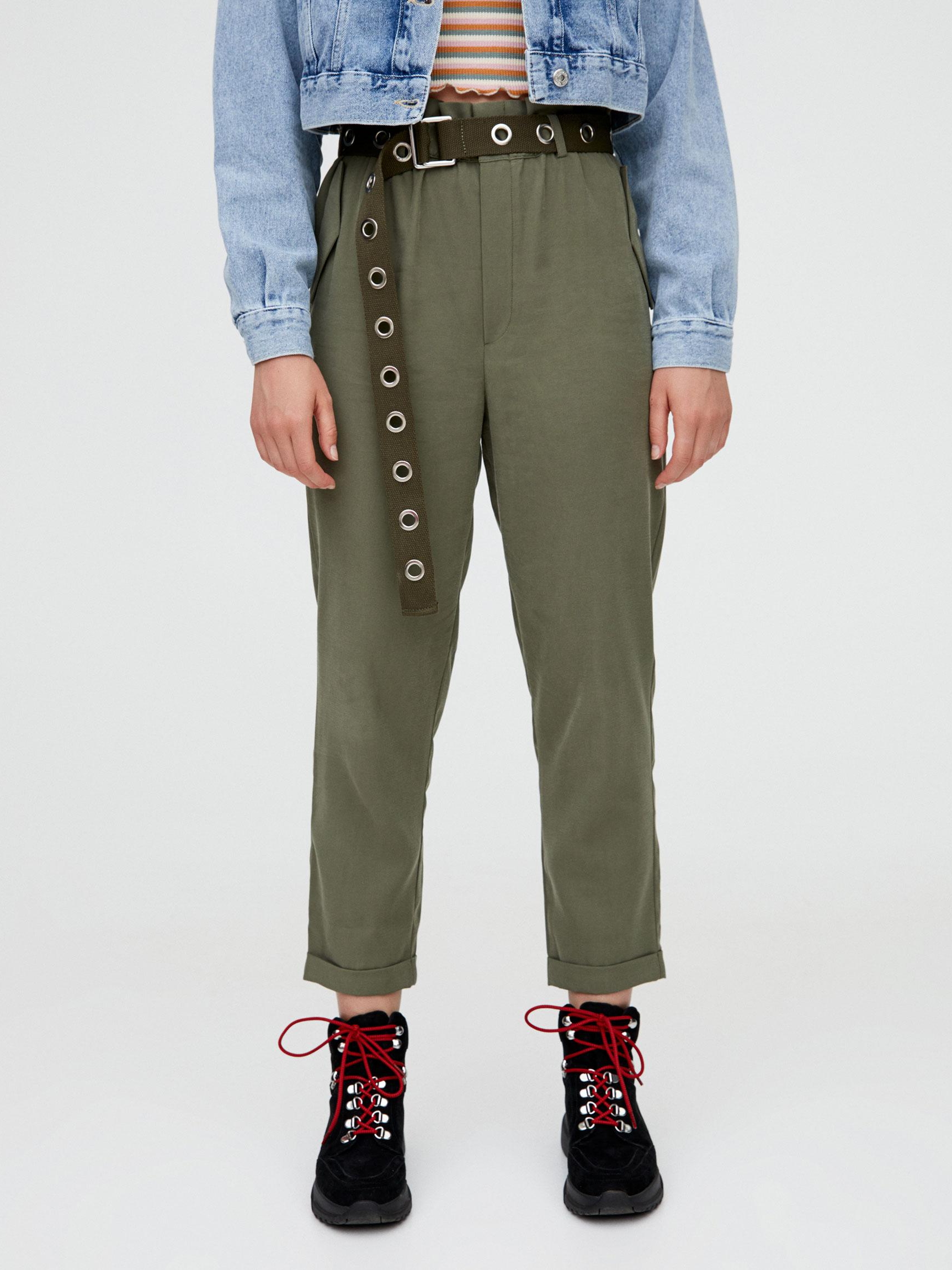 

Брюки Pull & Bear XAZ278849OIDN XS Хаки